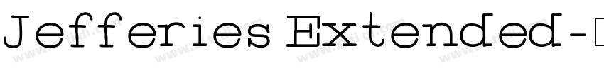 Jefferies Extended字体转换